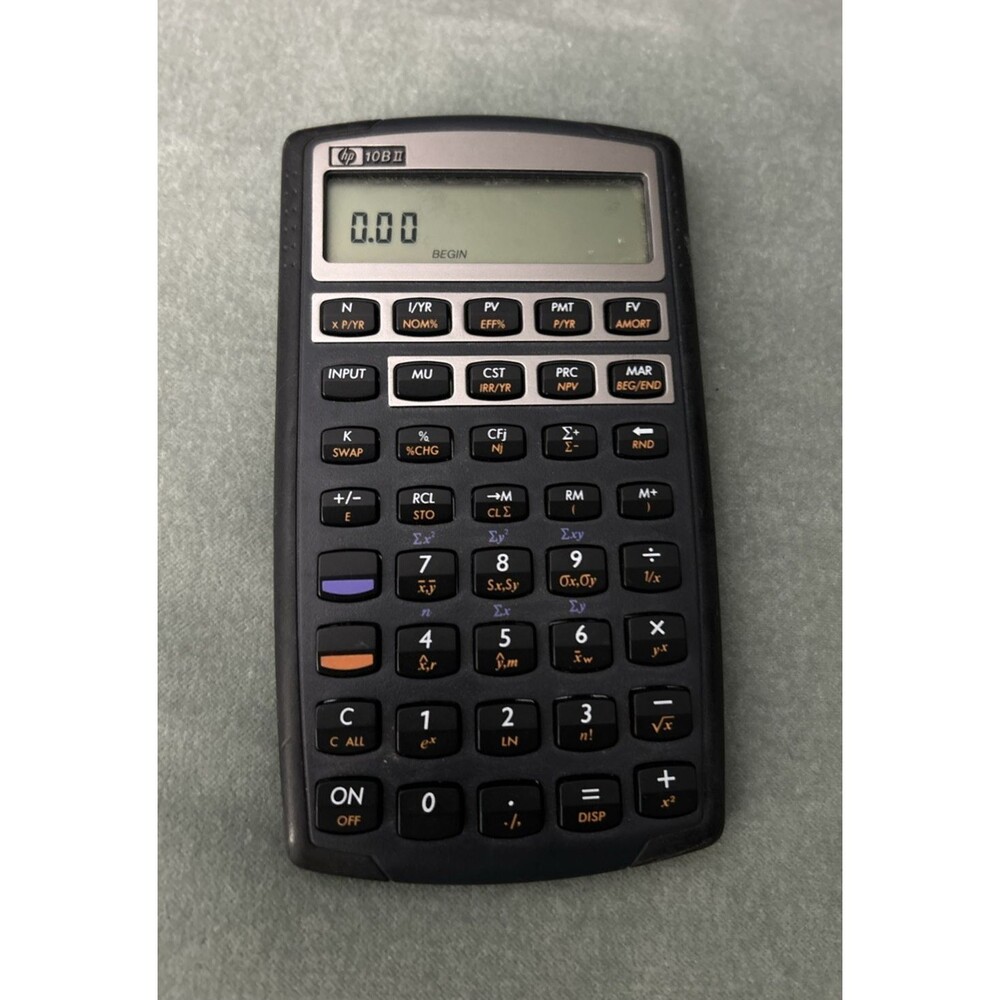 HP 10B II  Financial Calculator w/Batteries, Pre-owned, Tested.